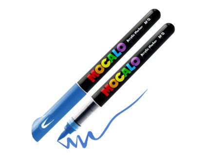 popisovac m g mocalo acrylic marker stetcovy hrot sky blue 600