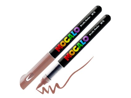 popisovac m g mocalo acrylic marker stetcovy hrot sedohnedy 206