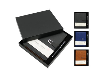 sada zapisnik diar a5 roller v darkove krabicce mix barev