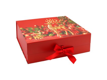 darkova krabice vanocni s masli 33 x 25 x 12 cm vanocni jelen