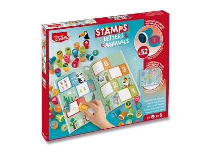 maped creativ stamps abeceda a zvirata 26 26 razitek