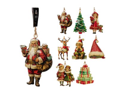 vanocni retro figurky 10 cm mix 1ks