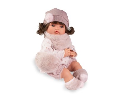 panenka beni se zvukem 42 cm v zimnim outfitu