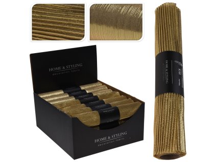 organza latkova 28x150 cm vlnity vzor zlata barva