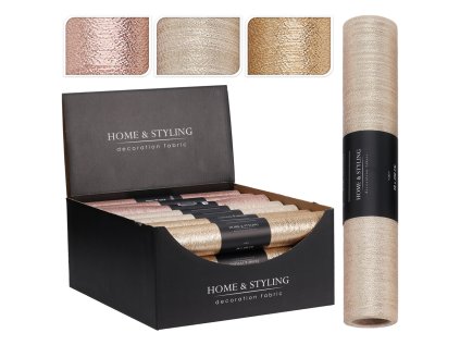 organza 28x200 cm lurexova latka mix zlatych barev