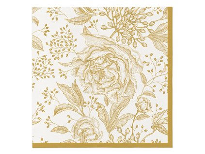 ubrousky paw airlaid 40x40 cm rose peonies