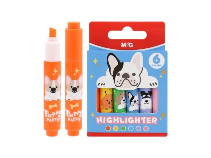 zvyraznovac m g mini puppy party sada 6 ks