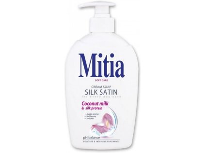 tekute mydlo mitia silk satin s davkovacem 500 ml