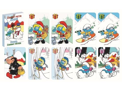 karty hraci cerny petr akim smoulove zimni