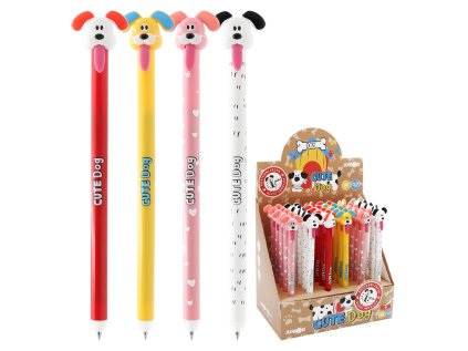 pero gelove gumovaci junior cute dog 0 7 mm mix cena 1ks modra napln