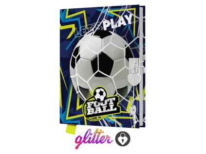 pamatnik junior 14x18 cm 80 list cisty se zamkem let s play football