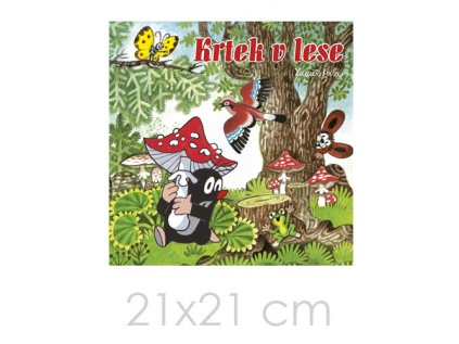 omalovanka 21x21cm akim krtek v lese