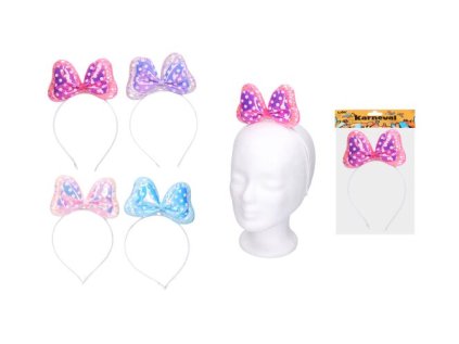 Set karneval - čelenka s mašlí