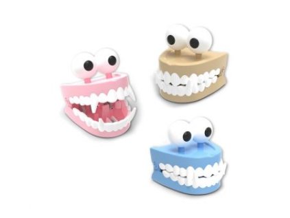 Strašidelné zuby na natažení 7 cm