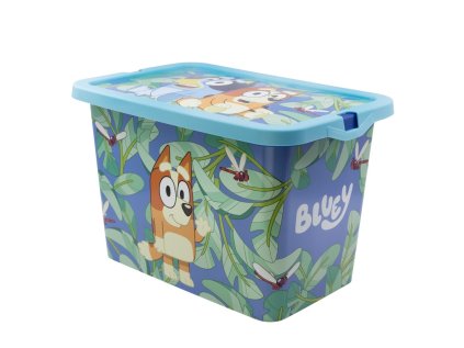plastovy ulozny box bluey klikacie veko 7 l 03664