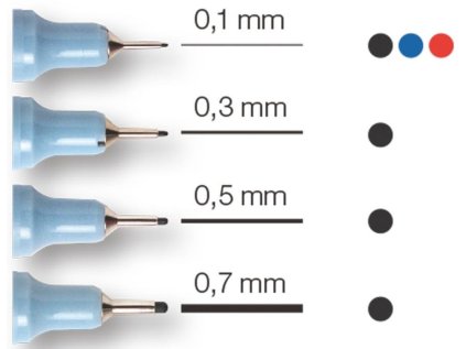 Popisovač Centropen 2631 liner 0,1 mm modrý