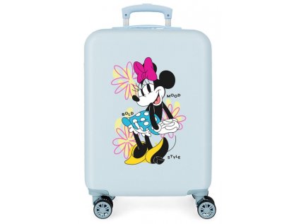 maly kabinovy kufor minnie mouse bold modry 55x38x20cm 34l 4021143 small