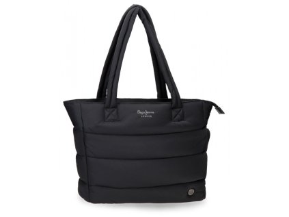 kabelka tote na notebook pepe jeans aura cierna 7217541