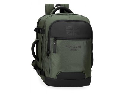 cestovny batoh pepe jeans bromley khaki kabinovy s usb portom 7062842