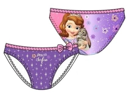 DÍVČÍ PLAVKY BIKINY DISNEY PRINCEZNA SOFIE fialové (Velikost 98)