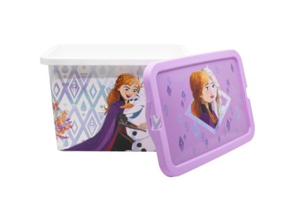 plastovy ulozny box frozen klikacie veko 13 l 03355