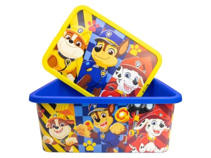 plastovy ulozny box paw patrol klikacie veko 13 l 02845