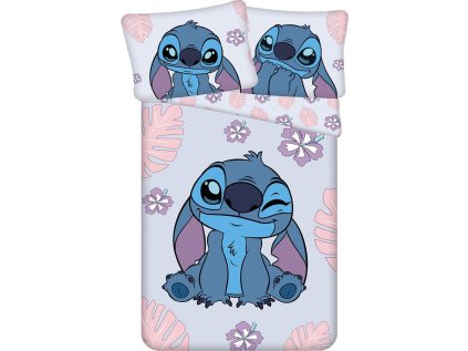 Jerry Fabrics Povlečení Lilo a Stitch Cute 140 x 200, 70 x 90 cm zipový uzávěr