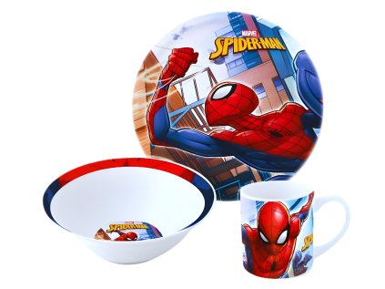 3 - DÍLNÁ KERAMICKÁ SOUPRAVA SPIDERMAN Stor 78375 ceramic snack set (Velikost uni)