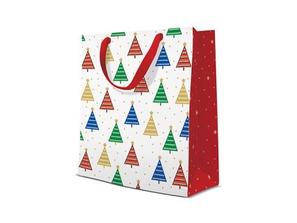 darkova taska paw colorful christmas trees