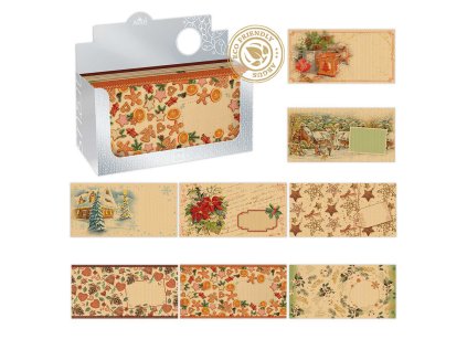 obalka s potiskem dl vanocni motiv mix