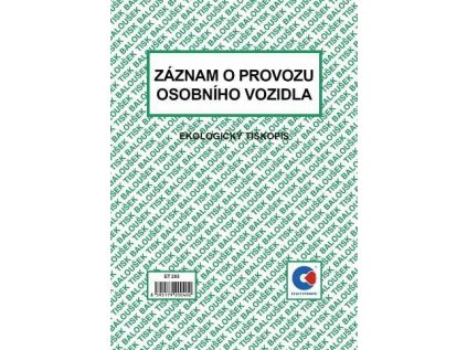 Záznam o provozu osobního vozidla (stazka) A5