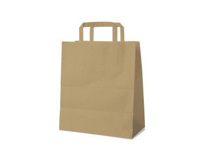 papirove tasky 26x14x32 cm hnede 50ks