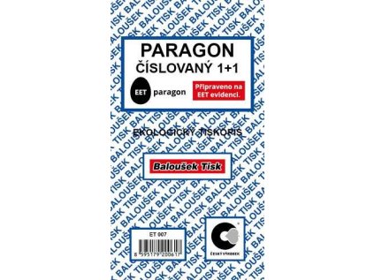 Paragon číslovaný ET 007
