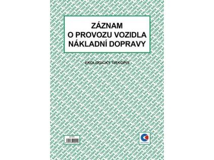 Záznam o provozu vozidla nákladní dopravy A4