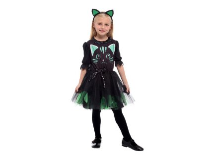 Kostým černá kočka, vel. S 100-110 cm