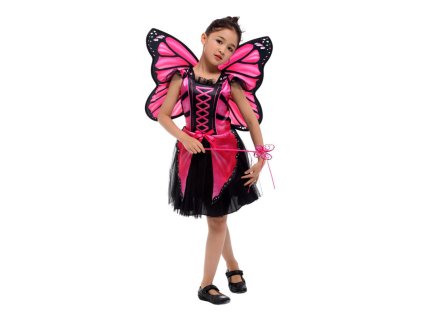 Kostým motýl růžový, vel. L 120-130 cm