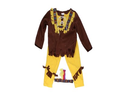 Kostým karneval indián vel. M 110-120 cm