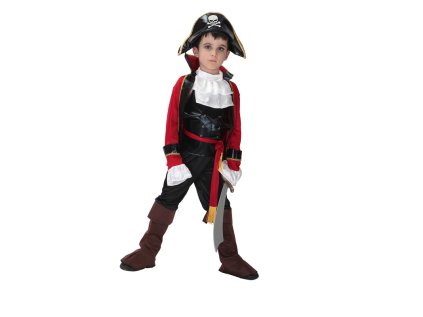 Kostým pirát s kloboukem vel. L 120-130 cm