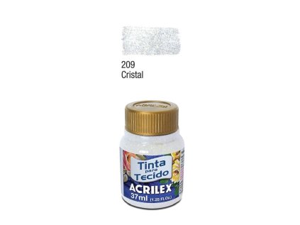 acr barva na textil 37ml glitter crystal