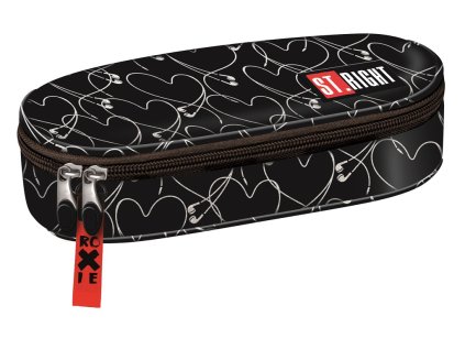 Penál oválný St.RIGHT - ROXIE, PC-01, rozměry: 23 x 9,5 x 6 cm