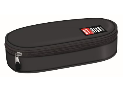 Penál oválný, St.RIGHT - GRAY, rozměry: 23 x 9,5 x 6 cm