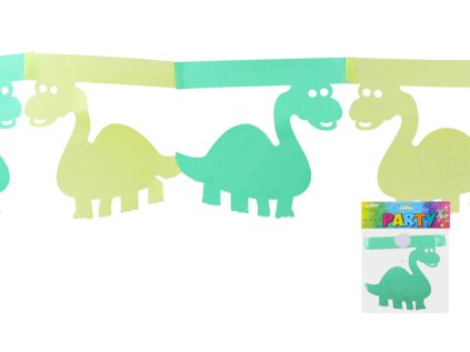 Girlanda zelená 3 m - Dinosaurus
