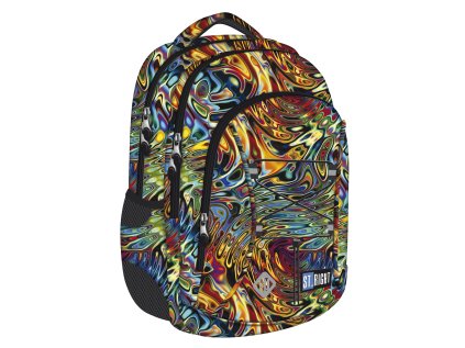Volnočasový batoh St.RIGHT - Abstraction,16 3 komorový, rozměry: 40 x 30 x 20cm