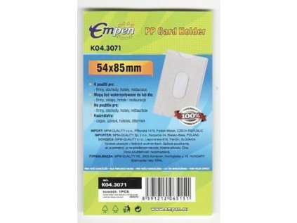Obal na kreditní kartu 54x85mm