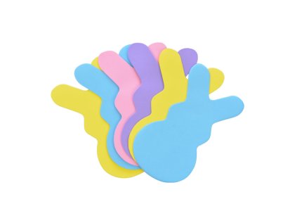 Pěnový zajíc 15 cm k dotvoření 6 ks mix