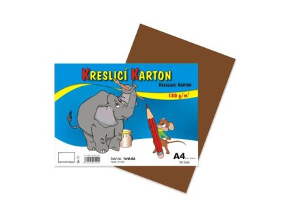 vykres skolni a4 180g 50 list hnedy