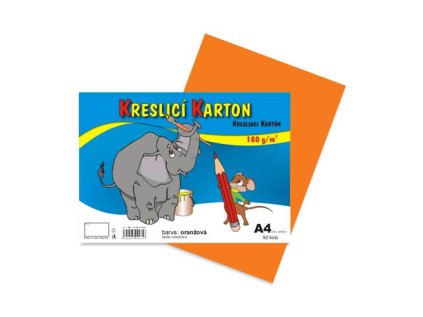 vykres skolni a4 180g 50 list oranzovy