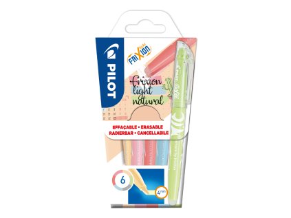 zvyraznovac pilot frixion light natural colors sada 6 ks
