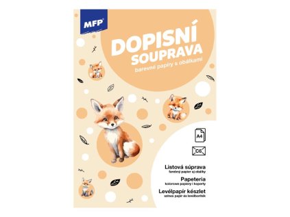 DOPISNÍ PAPÍR barevný LUX 5+10 (Liška)