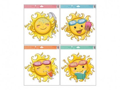 Okenní fólie 6875 30 x 33,5 cm - sluníčka